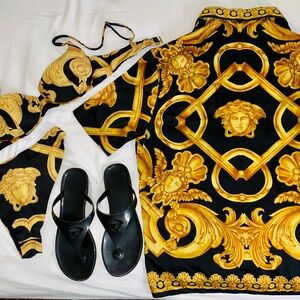 Urgent - Must Sell ASAP!!! Versace shirt, Versace Bikini, Versace Sandal
